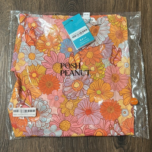 •NEW•Posh Peanut “Meadow” Ruffled Cover Up - Picture 2 of 5